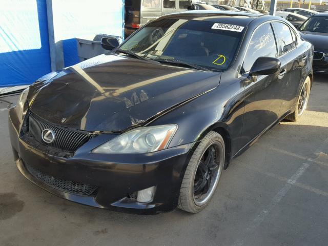 JTHBE262075016760 - 2007 LEXUS IS 350 BLACK photo 2