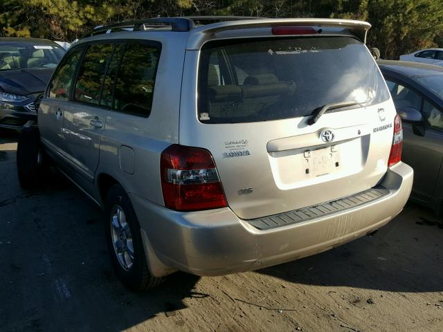 JTEGP21A970142723 - 2007 TOYOTA HIGHLANDER TAN photo 3