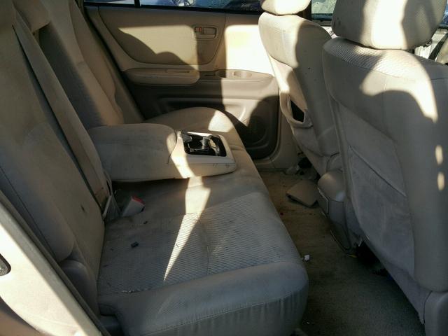 JTEGP21A970142723 - 2007 TOYOTA HIGHLANDER TAN photo 6