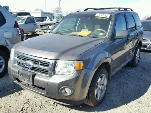 1FMCU0DG8AKD11699 - 2010 FORD ESCAPE XLT GRAY photo 2