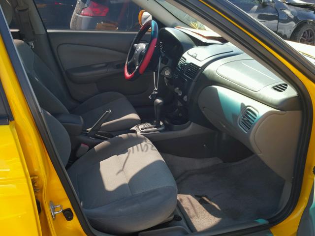 3N1AB51D53L720496 - 2003 NISSAN SENTRA SE- YELLOW photo 5