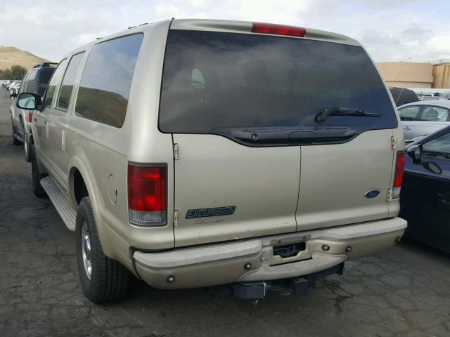 1FMSU43P44EC19576 - 2004 FORD EXCURSION BEIGE photo 3