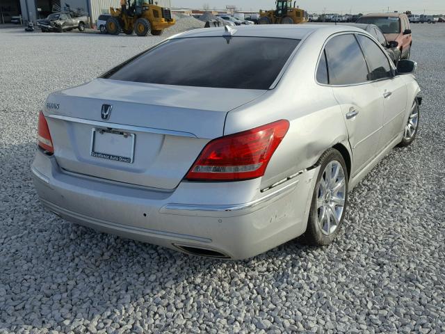 KMHGH4JF7BU042349 - 2011 HYUNDAI EQUUS SIGN GRAY photo 4