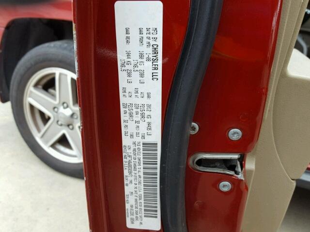 1J8FT48W88D658471 - 2008 JEEP PATRIOT LI RED photo 10