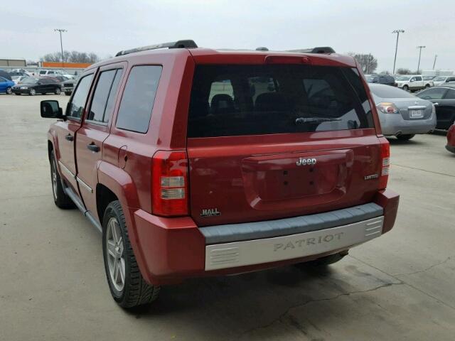 1J8FT48W88D658471 - 2008 JEEP PATRIOT LI RED photo 3