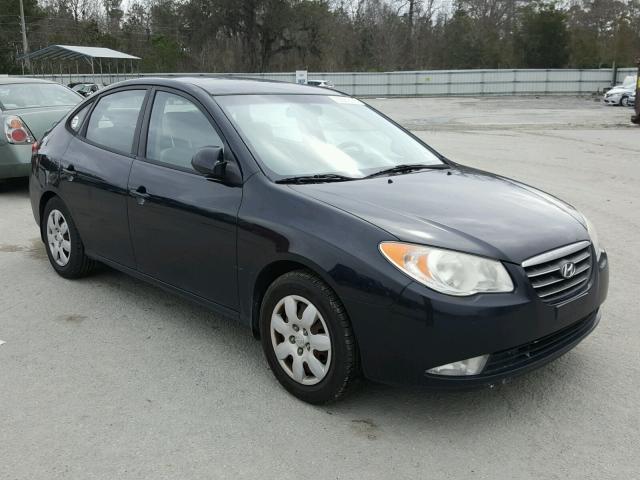 KMHDU46D28U496930 - 2008 HYUNDAI ELANTRA GL BLACK photo 1