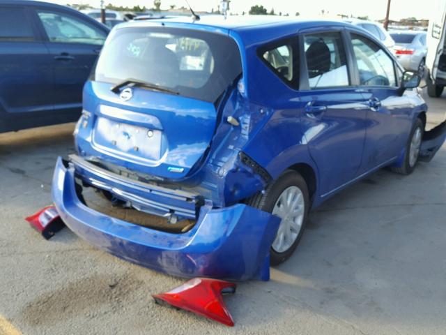 3N1CE2CP1FL367801 - 2015 NISSAN VERSA NOTE BLUE photo 4