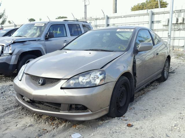 JH4DC54876S000448 - 2006 ACURA RSX BEIGE photo 2