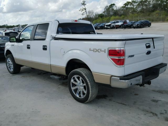 1FTPW14V19FA37125 - 2009 FORD F150 SUPER WHITE photo 3