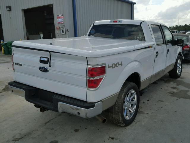 1FTPW14V19FA37125 - 2009 FORD F150 SUPER WHITE photo 4