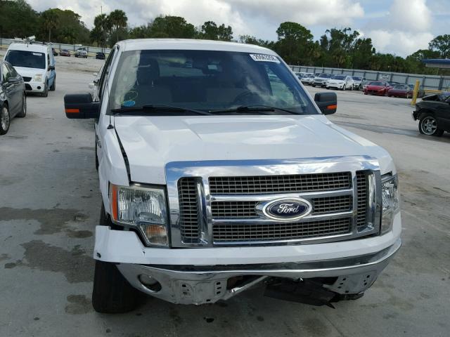 1FTPW14V19FA37125 - 2009 FORD F150 SUPER WHITE photo 9