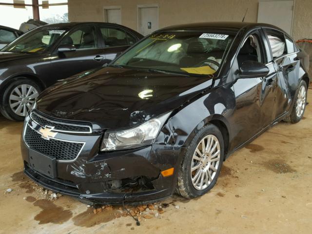 1G1PJ5SC9C7244508 - 2012 CHEVROLET CRUZE ECO BLACK photo 2