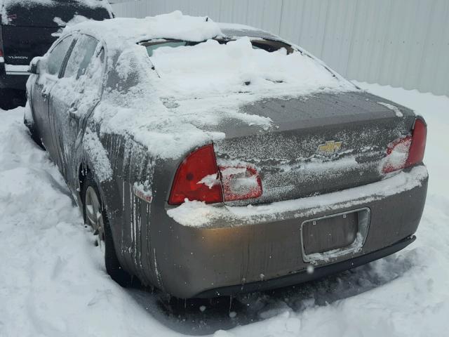 1G1ZB5EB2AF263123 - 2010 CHEVROLET MALIBU LS TAN photo 3