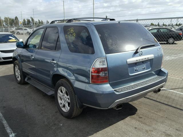 2HNYD18895H547725 - 2005 ACURA MDX TOURIN BLUE photo 3