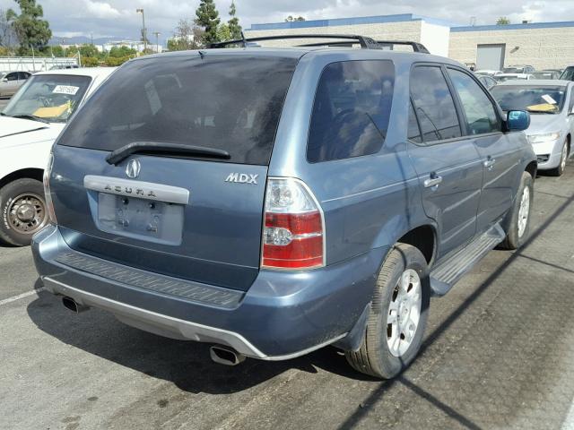 2HNYD18895H547725 - 2005 ACURA MDX TOURIN BLUE photo 4