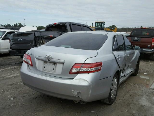 4T4BF3EK7AR043457 - 2010 TOYOTA CAMRY BASE SILVER photo 4