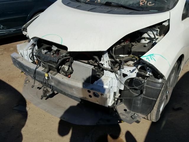 1N4AZ0CP9DC401284 - 2013 NISSAN LEAF S WHITE photo 9