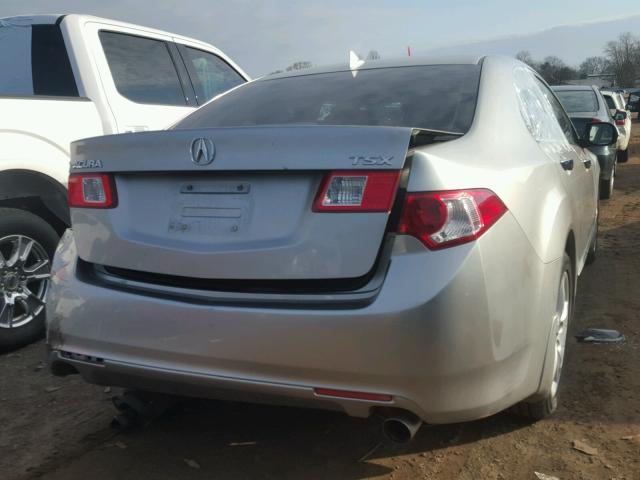 JH4CU2F60AC016741 - 2010 ACURA TSX SILVER photo 4