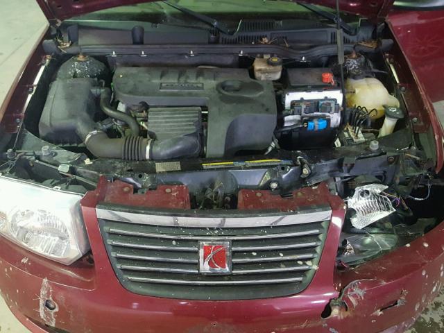 1G8AJ55F16Z131481 - 2006 SATURN ION LEVEL MAROON photo 7