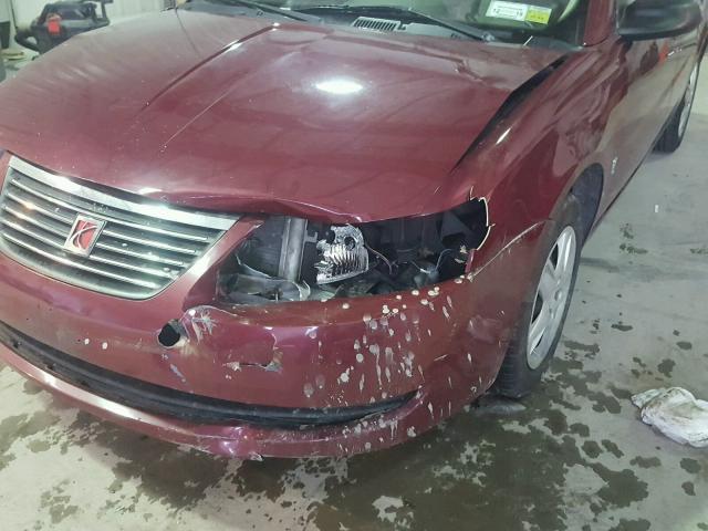 1G8AJ55F16Z131481 - 2006 SATURN ION LEVEL MAROON photo 9