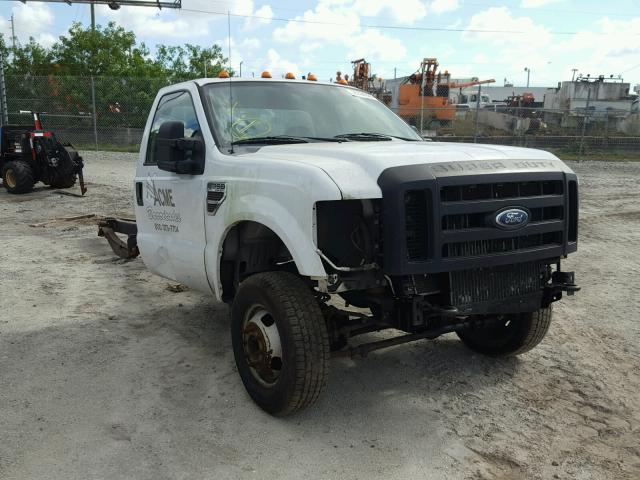 1FDWF37R08EA43553 - 2008 FORD F350 SUPER WHITE photo 1