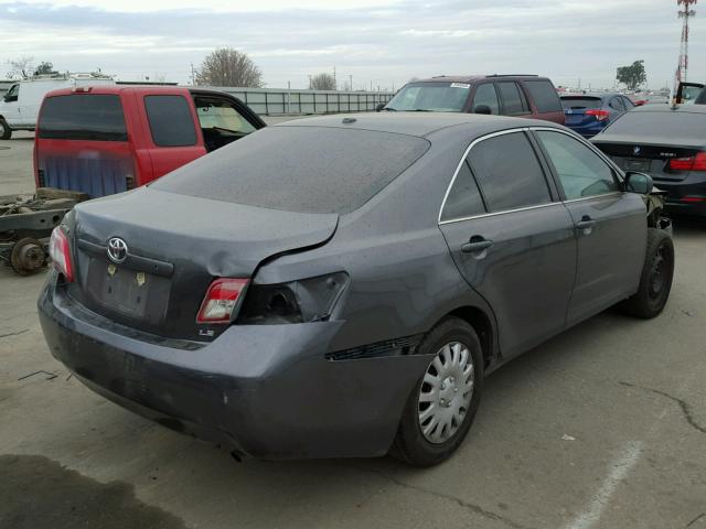 4T4BF3EKXBR190227 - 2011 TOYOTA CAMRY BASE GRAY photo 4