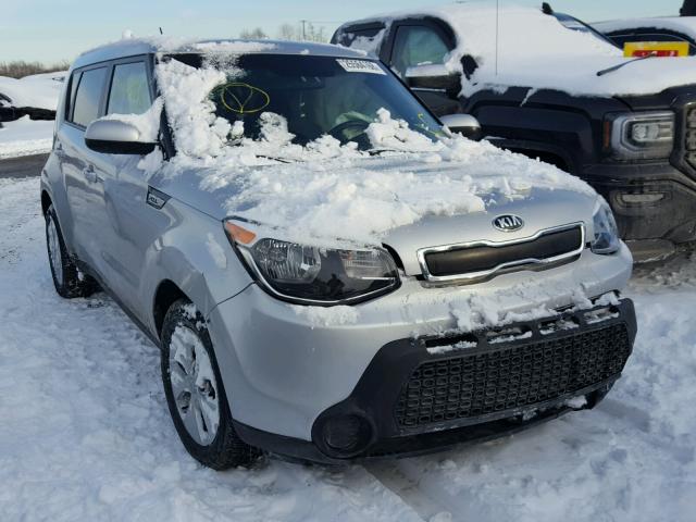 KNDJN2A25F7805641 - 2015 KIA SOUL SILVER photo 1