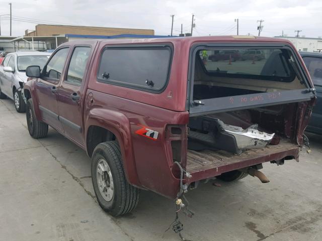 1GCDS13E088172468 - 2008 CHEVROLET COLORADO MAROON photo 3