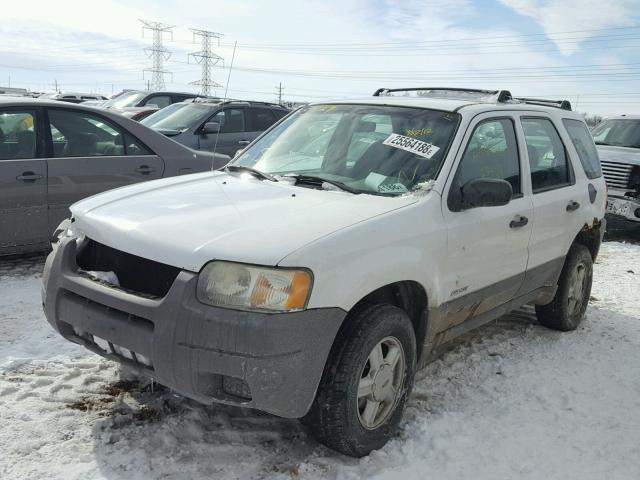 1FMYU01BX1KA65186 - 2001 FORD ESCAPE XLS WHITE photo 2