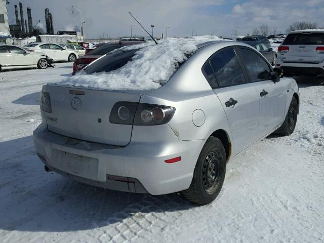 JM1BK32F671680903 - 2007 MAZDA 3 I SILVER photo 4