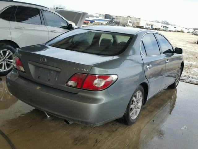 JTHBF30GX30095515 - 2003 LEXUS ES 300 GRAY photo 4