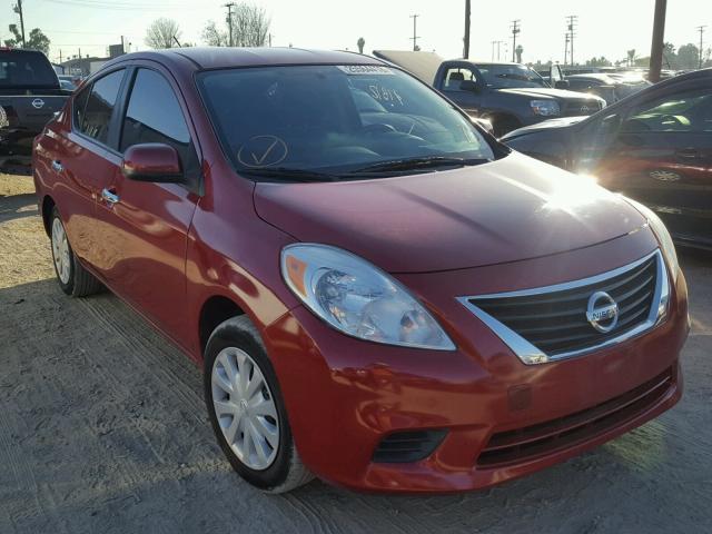 3N1CN7AP3DL881517 - 2013 NISSAN VERSA S RED photo 1