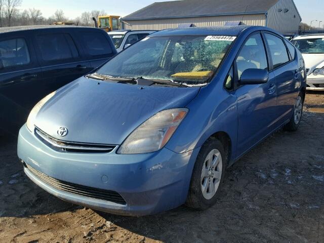 JTDKB20U577611189 - 2007 TOYOTA PRIUS BLUE photo 2