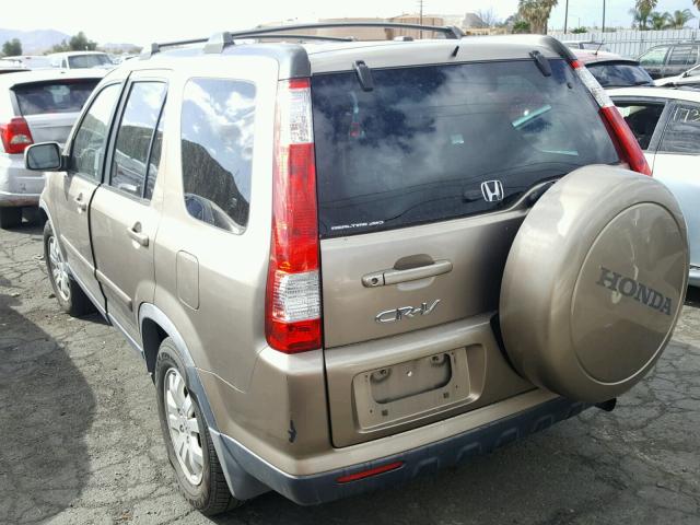 JHLRD78936C050165 - 2006 HONDA CR-V SE GOLD photo 3