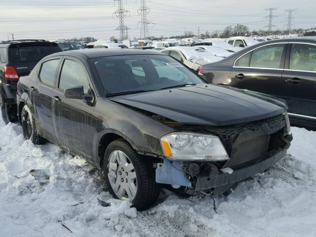 1C3CDZAB2DN652587 - 2013 DODGE AVENGER SE BLACK photo 1