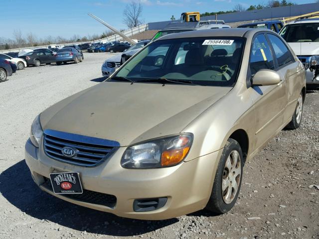 KNAFE221695652907 - 2009 KIA SPECTRA EX TAN photo 2