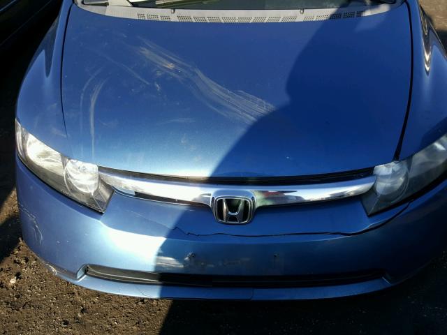 1HGFA15566L049861 - 2006 HONDA CIVIC LX BLUE photo 7