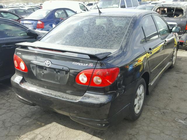 1NXBR30E85Z538050 - 2005 TOYOTA COROLLA CE BLACK photo 4