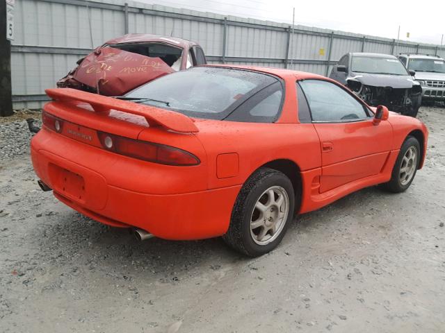 JA3AM84J4SY010091 - 1995 MITSUBISHI 3000 GT RED photo 4