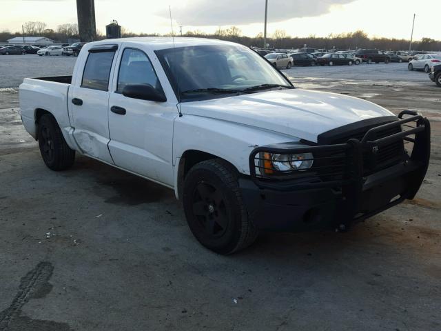 1D7HE48K86S698457 - 2006 DODGE DAKOTA QUA WHITE photo 1