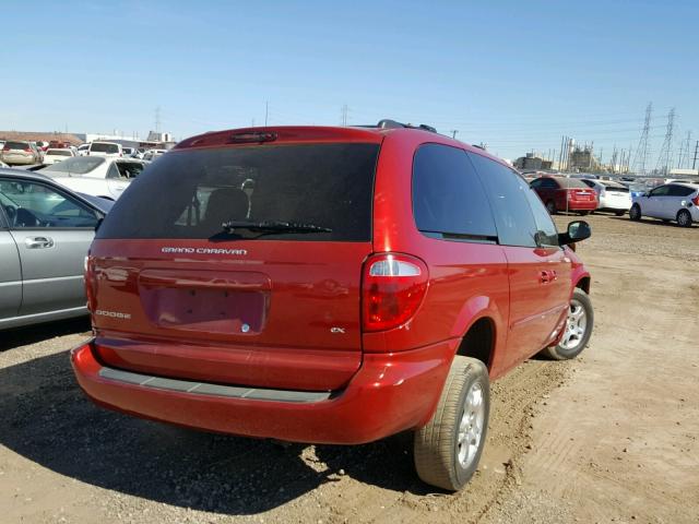 2D8GP74L13R244467 - 2003 DODGE GRAND CARA RED photo 4