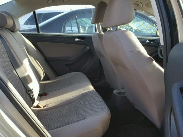 3VW2K7AJ5CM121642 - 2012 VOLKSWAGEN JETTA BASE თაფლისფერი ფოტო 6