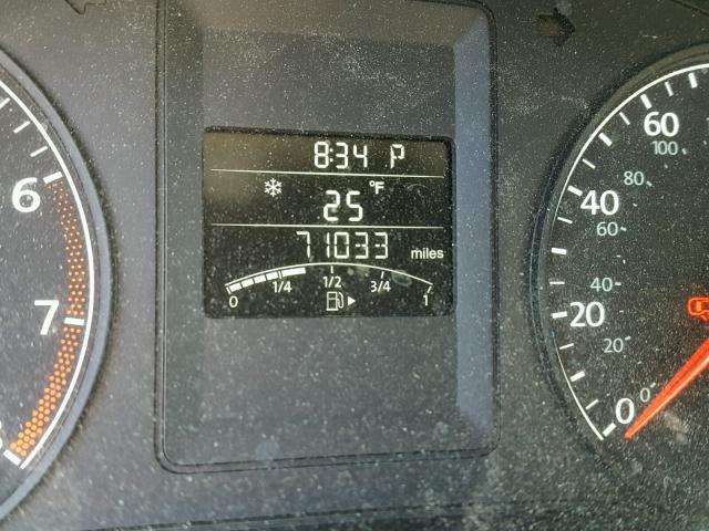 3VW2K7AJ5CM121642 - 2012 VOLKSWAGEN JETTA BASE თაფლისფერი ფოტო 8