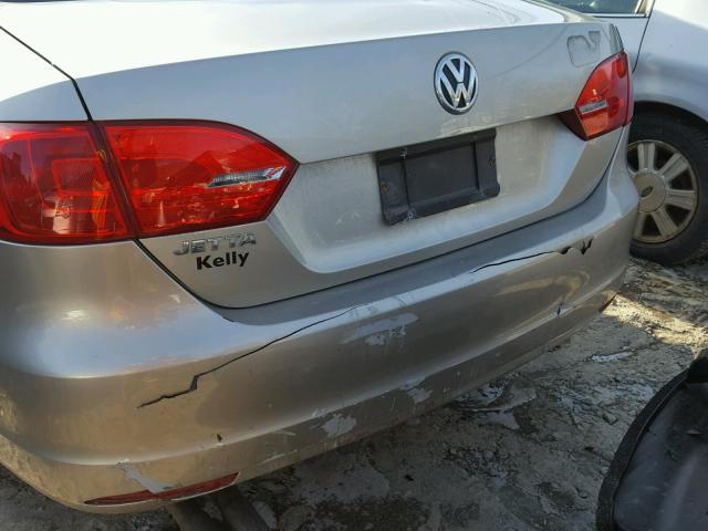 3VW2K7AJ5CM121642 - 2012 VOLKSWAGEN JETTA BASE თაფლისფერი ფოტო 9