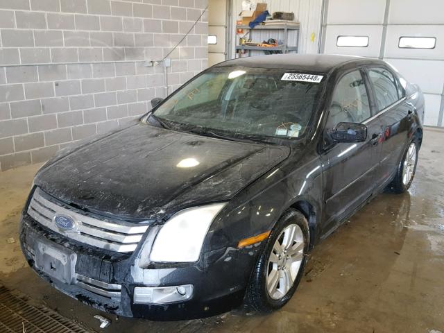 3FAHP08Z57R107224 - 2007 FORD FUSION SEL BLACK photo 2