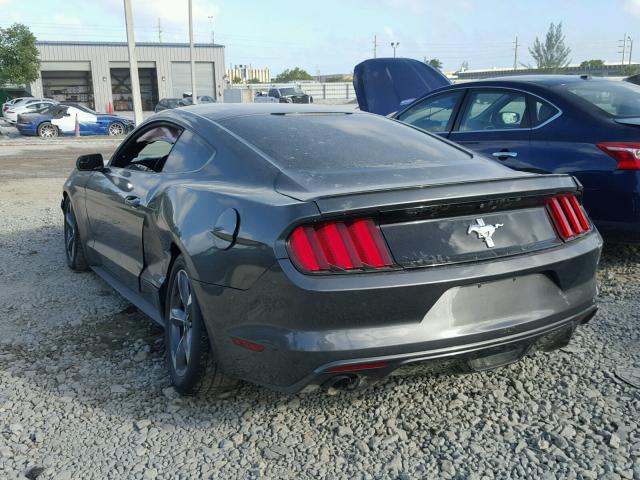 1FA6P8AMXF5374204 - 2015 FORD MUSTANG GRAY photo 3
