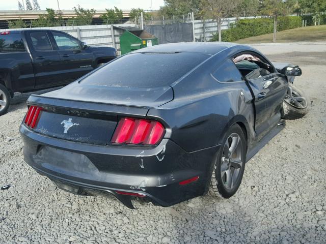 1FA6P8AMXF5374204 - 2015 FORD MUSTANG GRAY photo 4