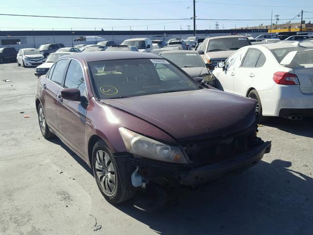 JHMCP26308C039640 - 2008 HONDA ACCORD LX MAROON photo 1