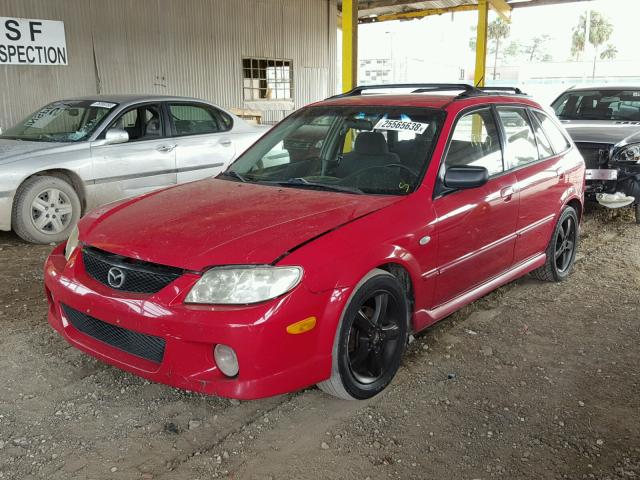 JM1BJ245431106943 - 2003 MAZDA PROTEGE PR RED photo 2