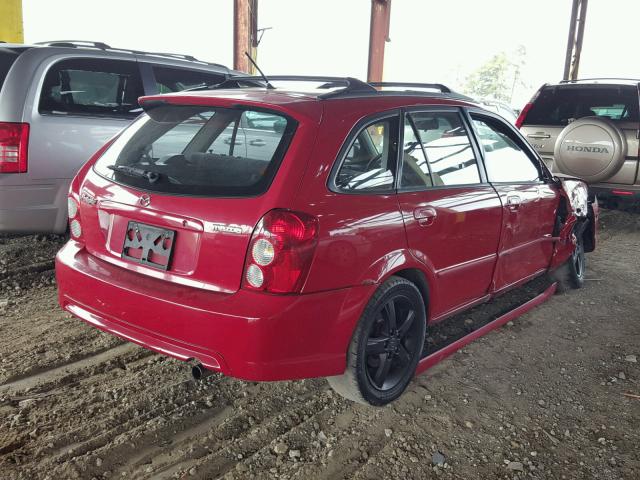 JM1BJ245431106943 - 2003 MAZDA PROTEGE PR RED photo 4